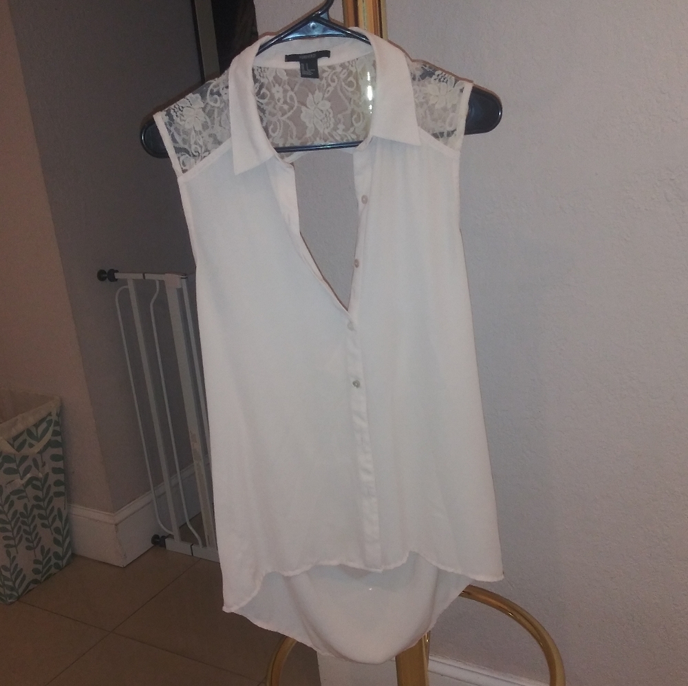 Light Pink Sleeveless Blouse